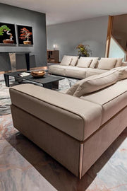 Sophia Leathered Square Sofa